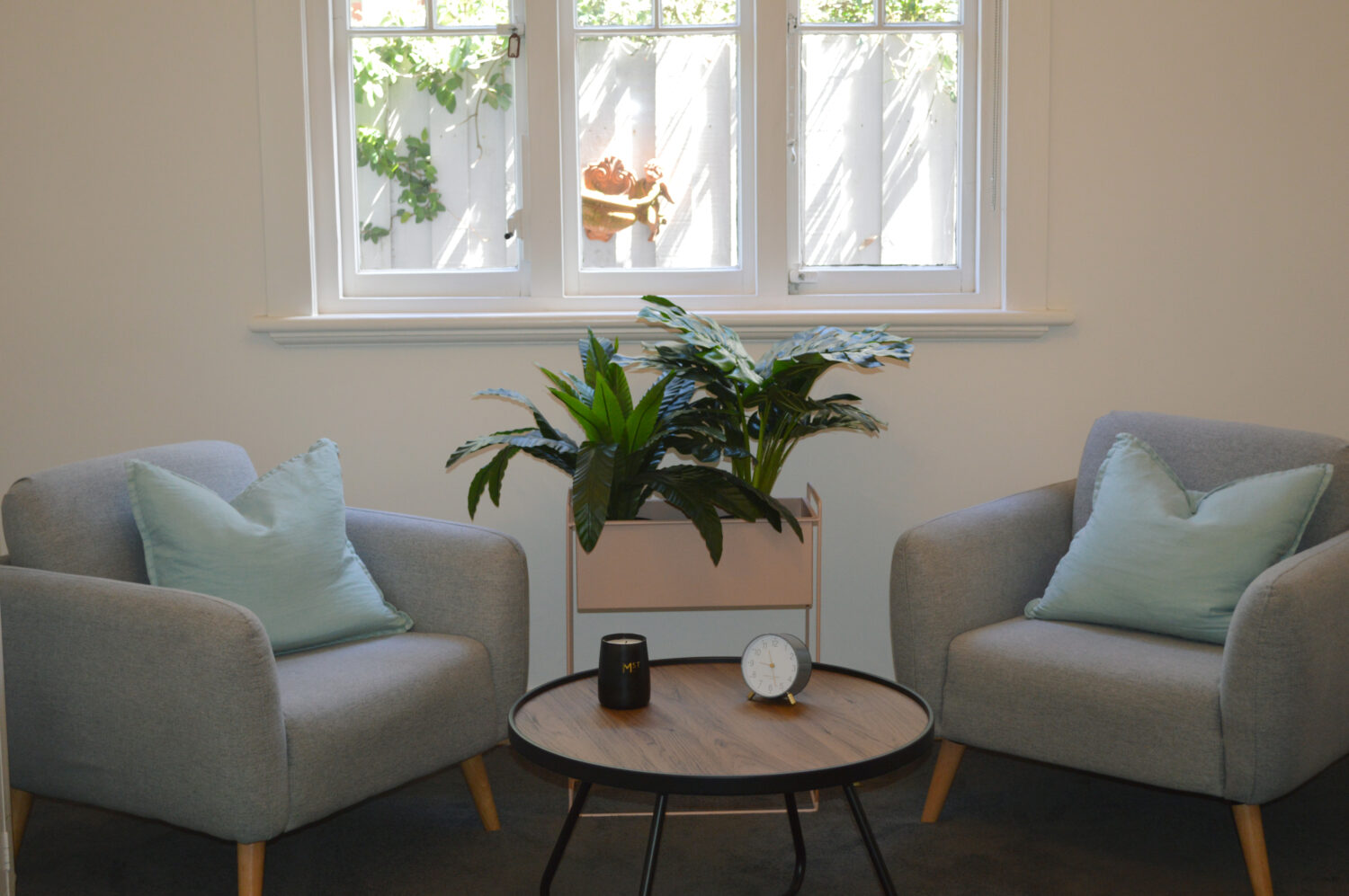 Prahran therapy room at Peaceful Mind Psychology